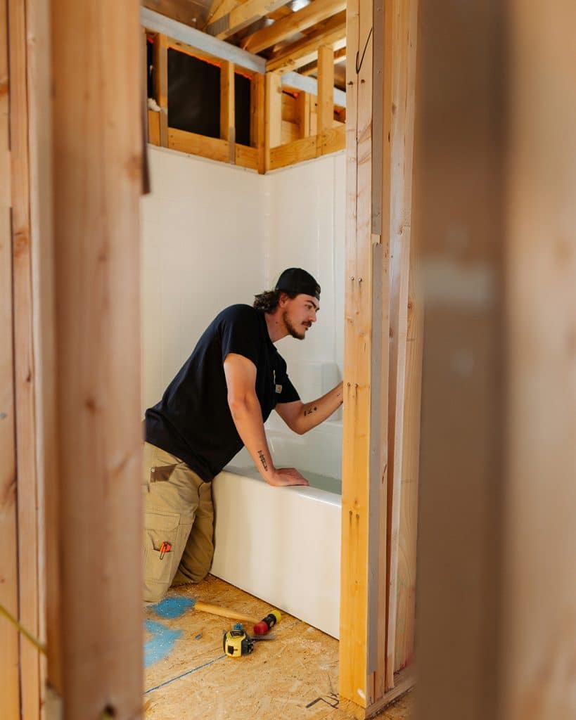 Bathroom remodel by Wrangler Construction, Flathead Valley MT